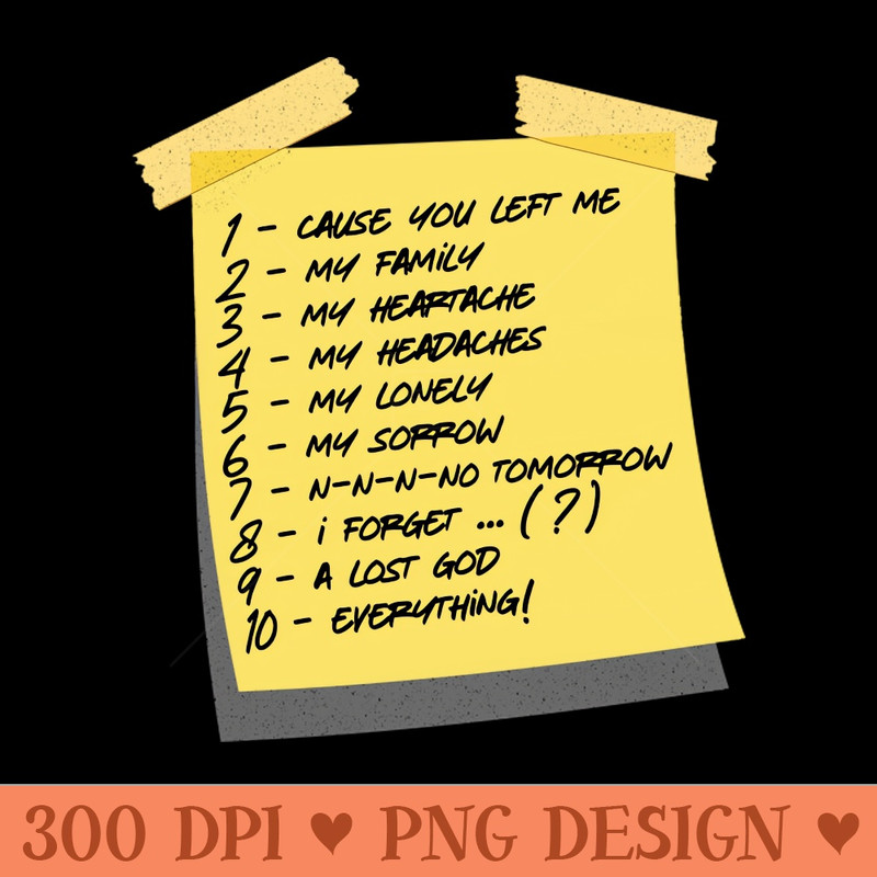 Kiss Off Sticky Note Design - PNG Artwork - Popularity