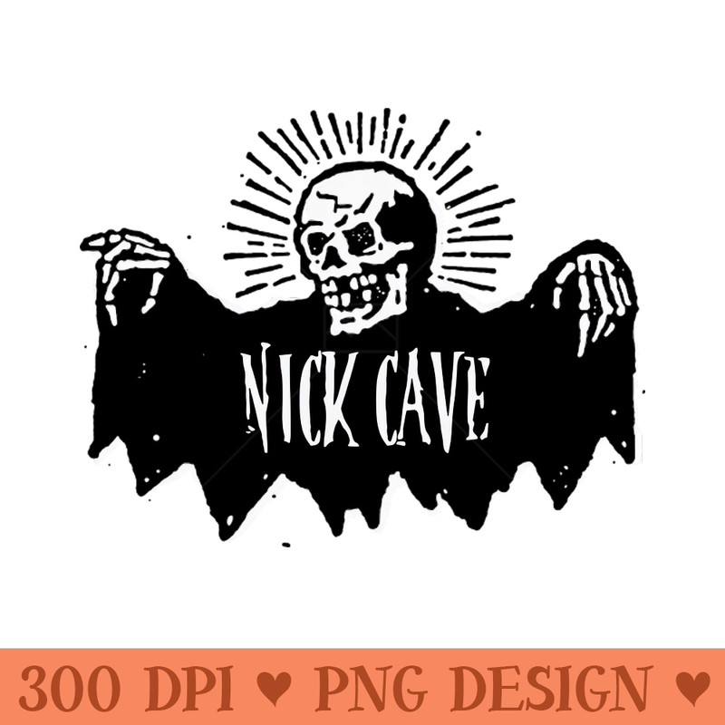 nick cave and the bone sucker - Sublimation PNG - High Quality 300 DPI