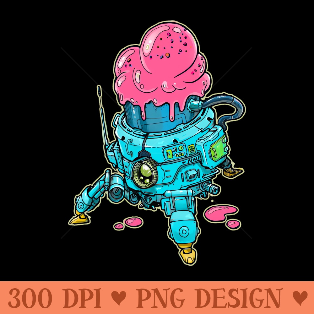 Ice cream mecha - PNG Download Bundle - Good Value