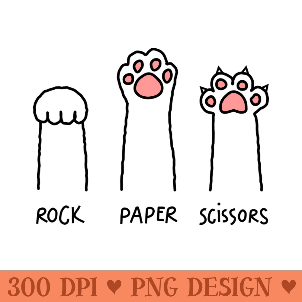 Rock Paper Scissors - PNG File Download - Unique