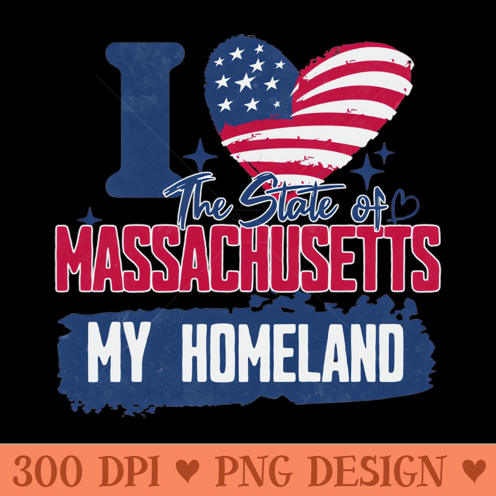 Massachusetts my homeland - Transparent PNG - Professional Design