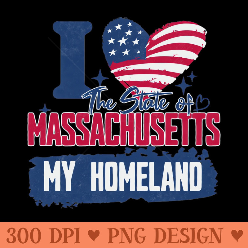 Massachusetts my homeland - Transparent PNG - Professional Design