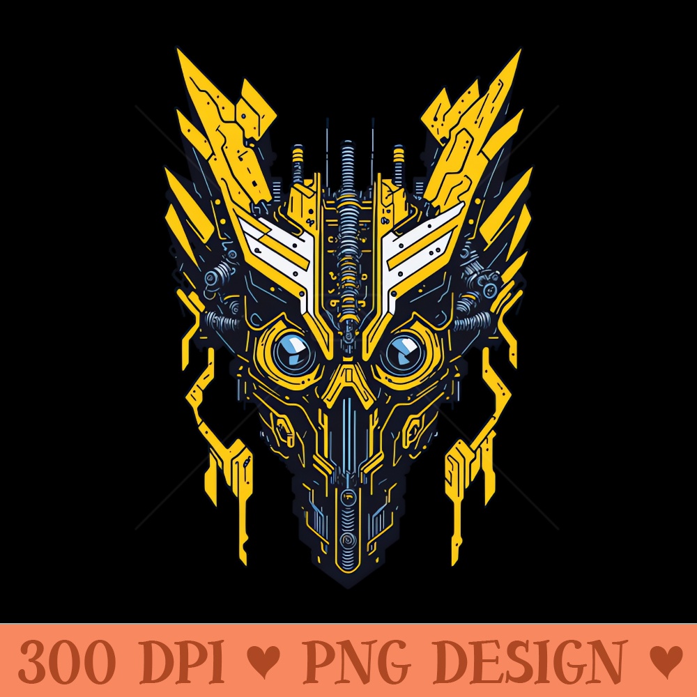 Mecha Skull S03 D75 - PNG Printables - Convenience