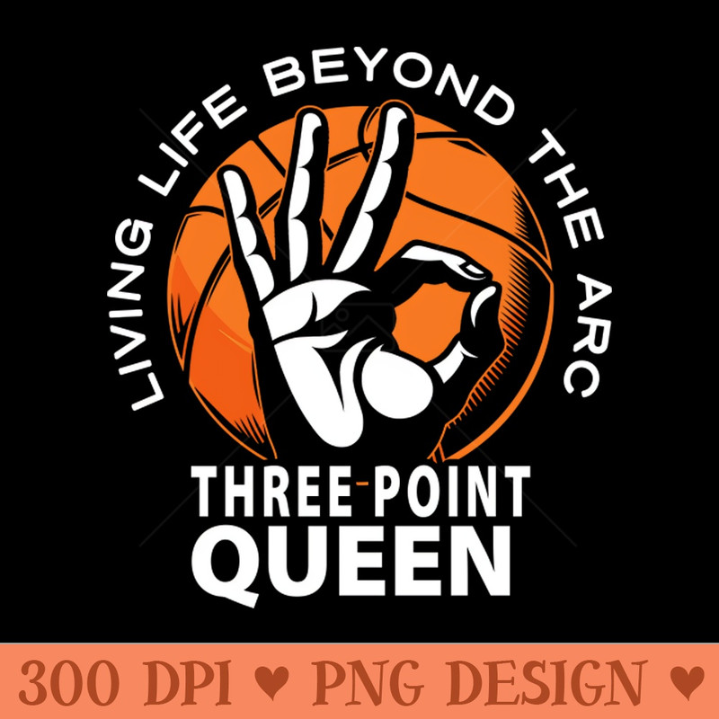 ThreePoint QUEEN Shooter Womens Basketball Beyond the Arc 3 Pointer - PNG Downloadable Resources - Customer Support