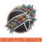 boho floral flowers for basketball player and lover - Digital PNG Files - Customer Support