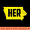 Iowa Her Map - Digital PNG Download - Good Value