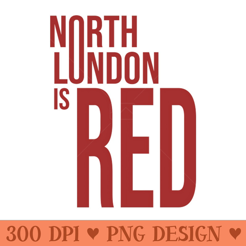 North London is Red - Vector PNG Download - Variety