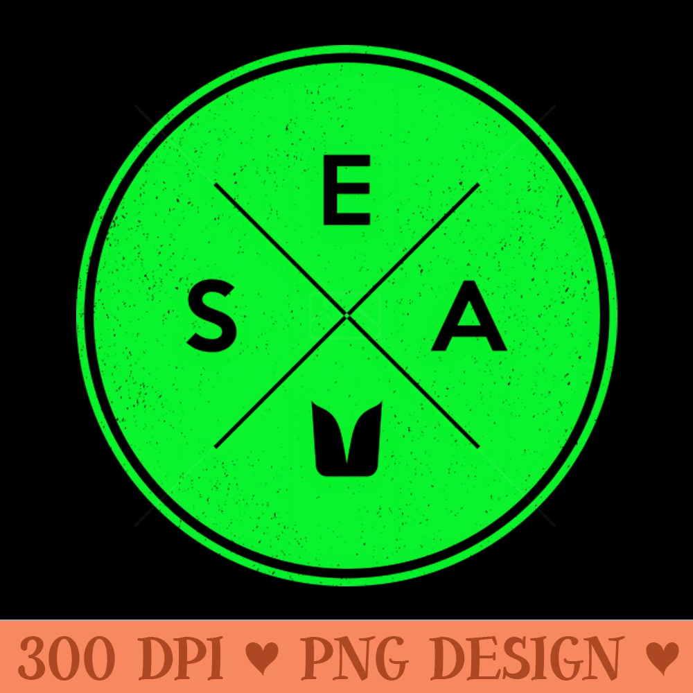 Sea Believe Hipster Seal On Dark - Digital PNG Graphics - Unique