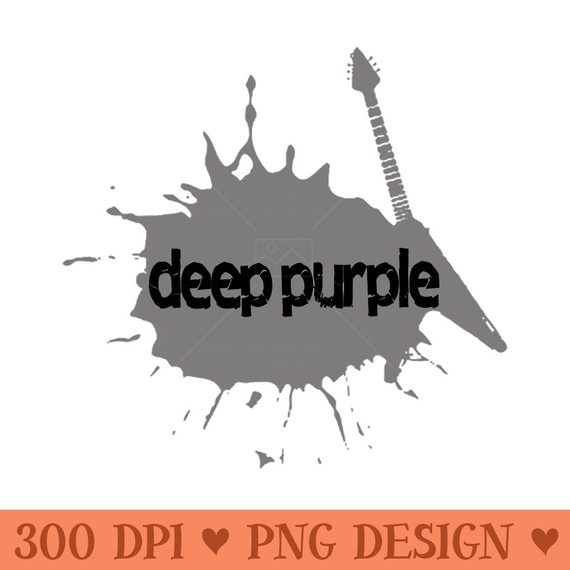 vintage deep purple band - Downloadable PNG - High Quality 300 DPI