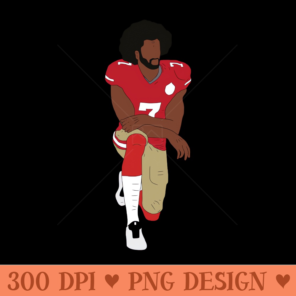 Colin Kaepernick Kneeling - Vector PNG Download - Customer Support
