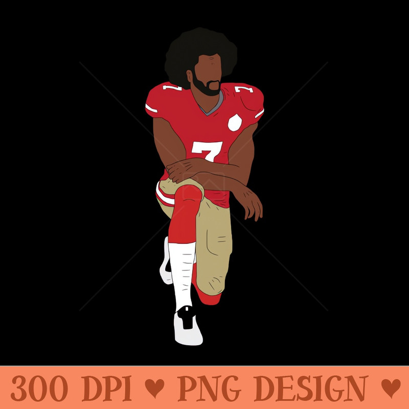 Colin Kaepernick Kneeling - Vector PNG Download - Customer Support