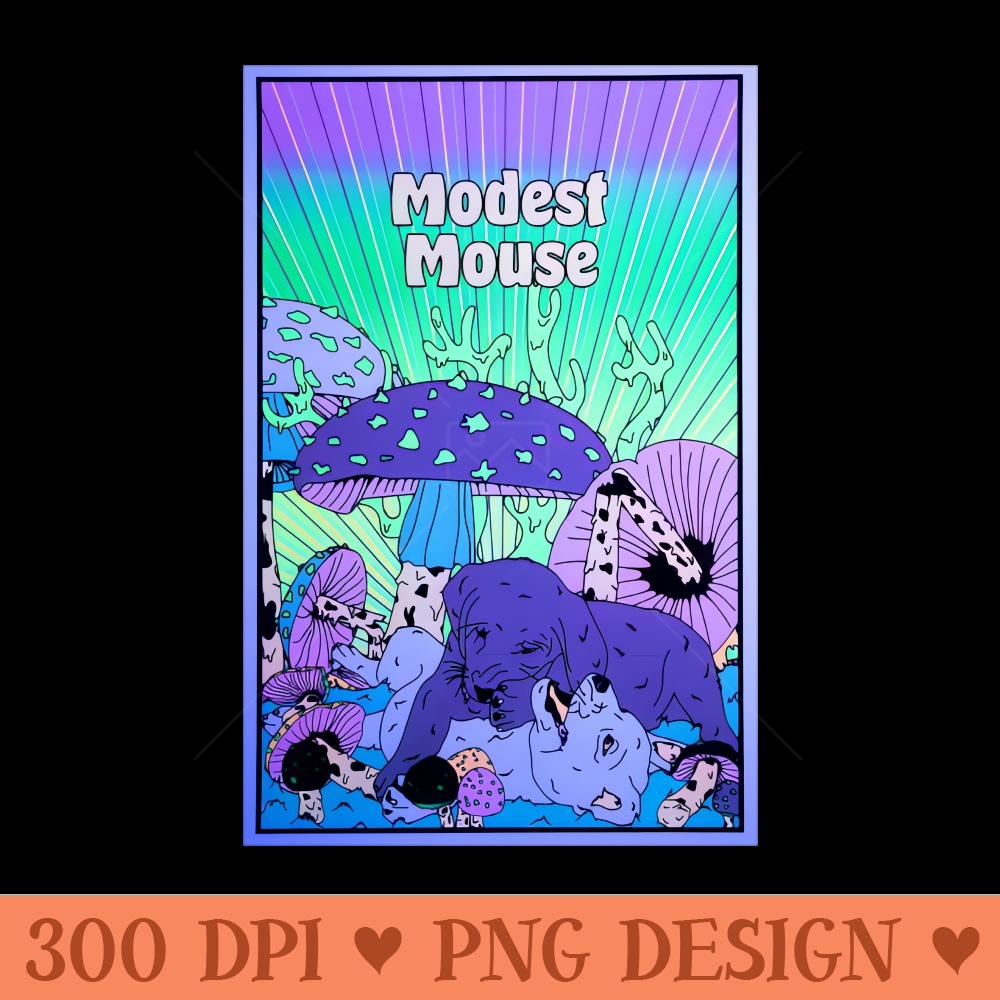Modest mouse - Digital PNG Art - Latest Updates