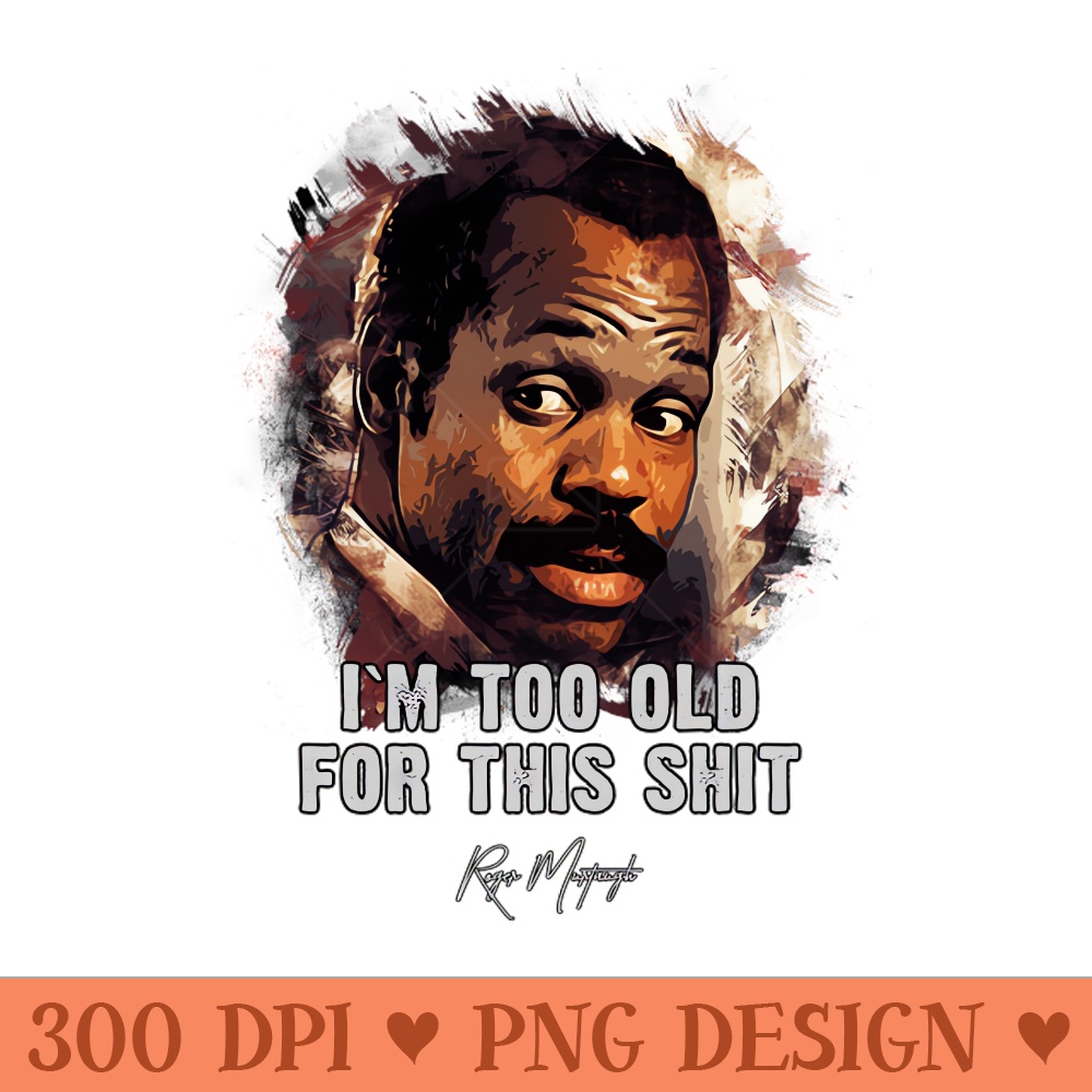 Danny Glover as Roger Murtaugh - PNG Download - High Quality 300 DPI