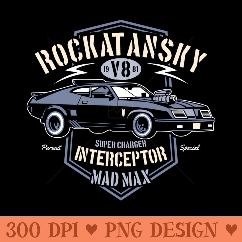 Mad Max V8 - Download PNG Graphics - High Quality 300 DPI