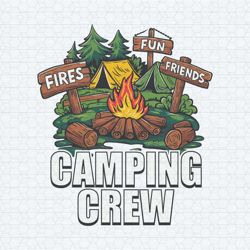Fires Friends Fun Camping Crew Wooden Sign SVG.jpg