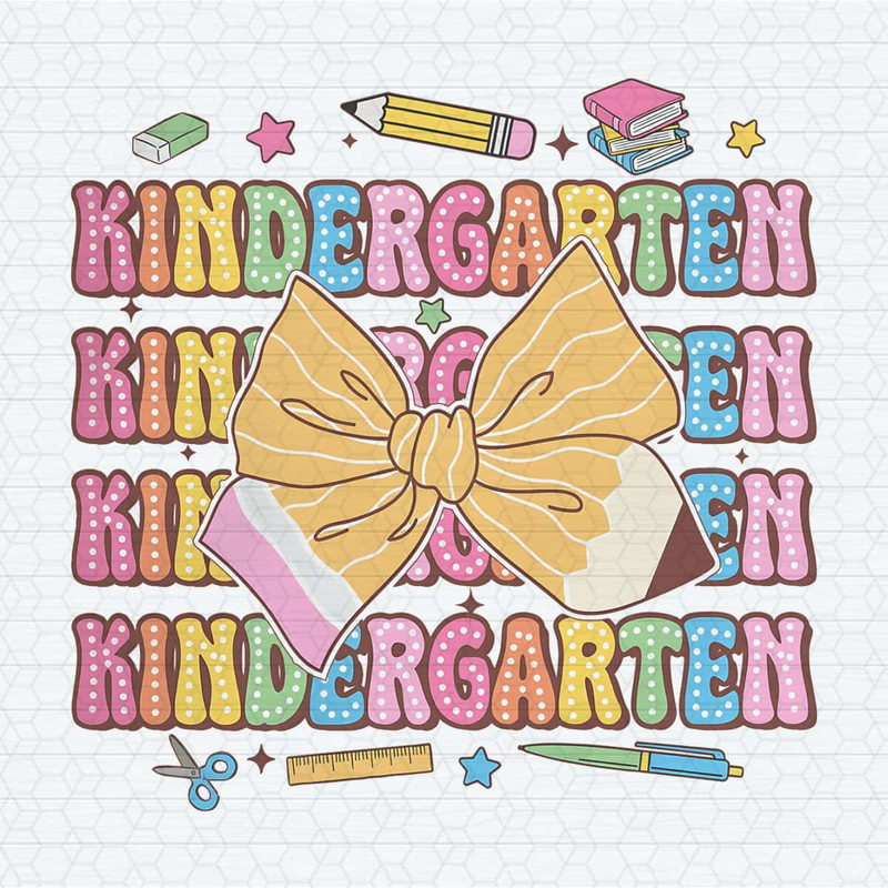 Retro Kindergarten Pencil Coquette Bow PNG.jpg