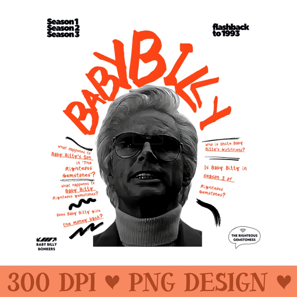 Baby Billy Bible Bonkers - Sublimation PNG - Unique