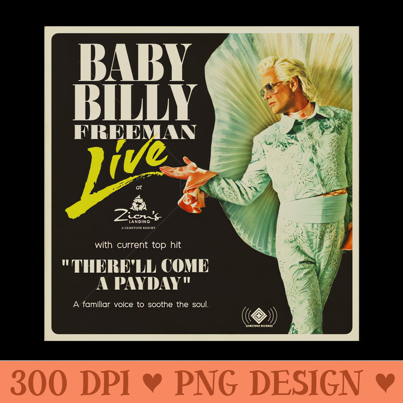 Baby Billy Freeman Live at Zions Landing - High-Quality PNG Download - Unique