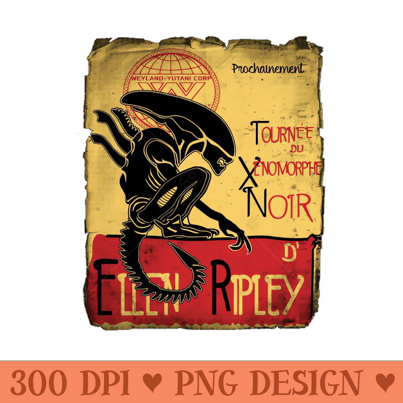 Tournee du xenomorphe noir - Instant PNG Download - Latest Updates