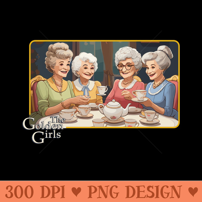 Golden Tea Party - PNG Graphics - Customer Support