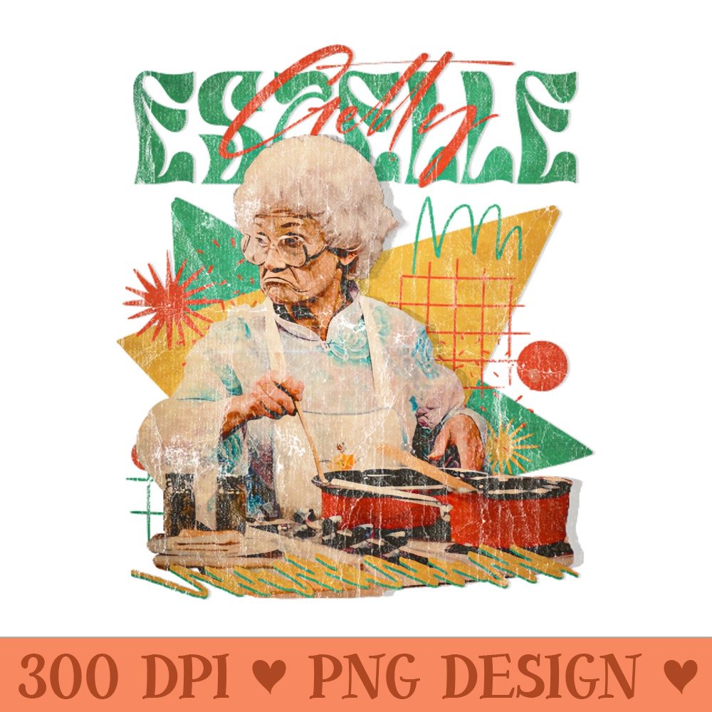 VINTAGE POP RETRO -Estelle Getty COOcking- STYLE 70S - PNG Download - Convenience