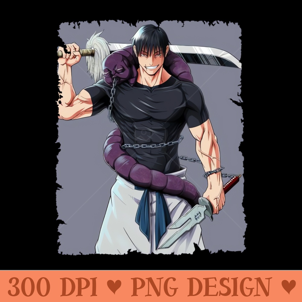 TOJI FUSHIGURO MERCH VTG - PNG Download Website - Professional Design