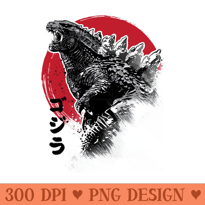 King Gojira - PNG Artwork - Unique