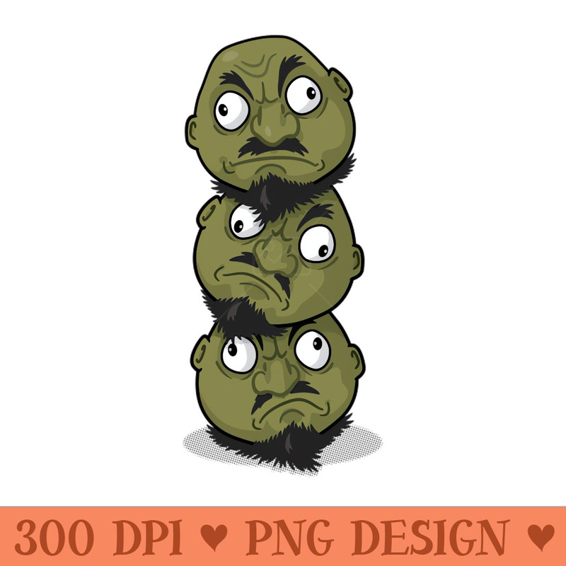 Kashira Three Heads - PNG Download Store - Professional Design