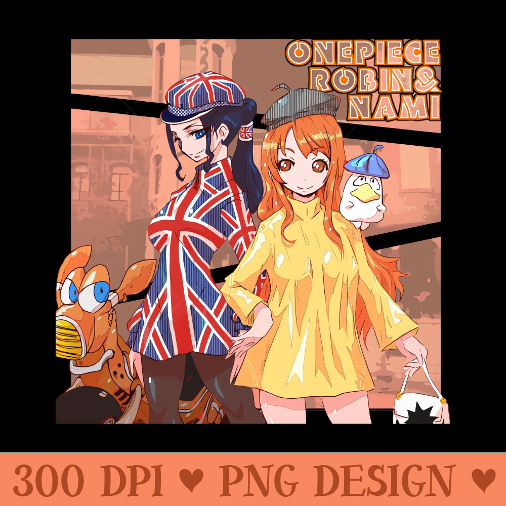 Robin Nami One Piece Chibi - PNG Download Bundle - Popularity