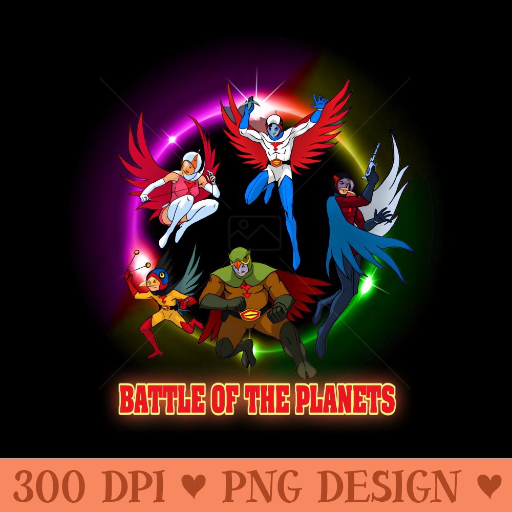 Battle Of The Planets - Sublimation PNG - Unique