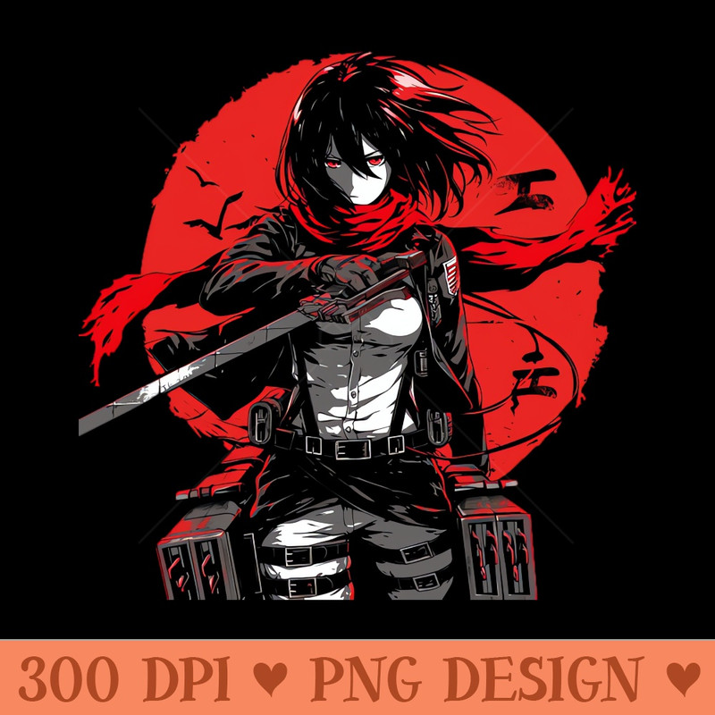 mikasa - Downloadable PNG - Unique