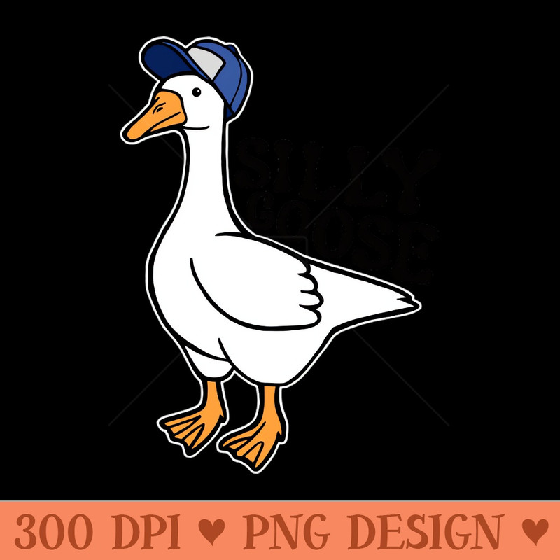 Silly Goose with Baseball Hat - PNG Download Collection - Good Value
