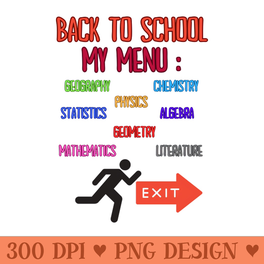 Back To School - Sublimation PNG Designs - Flexibility