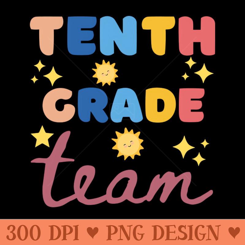 Tenth grade team - PNG Download Bundle - Variety