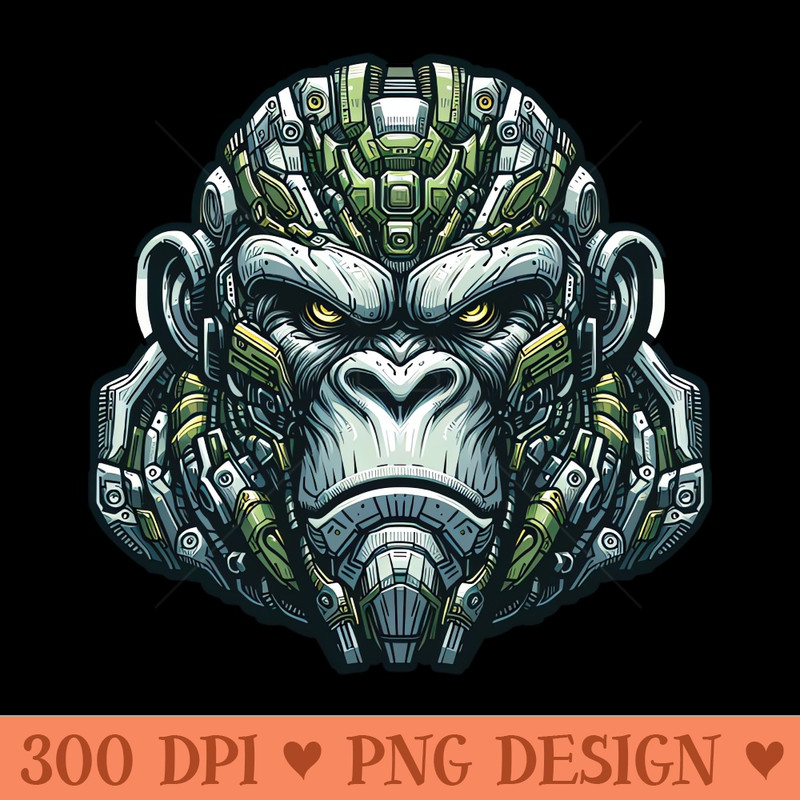 Mecha Apes S02 D74 - Digital PNG Download - Customer Support