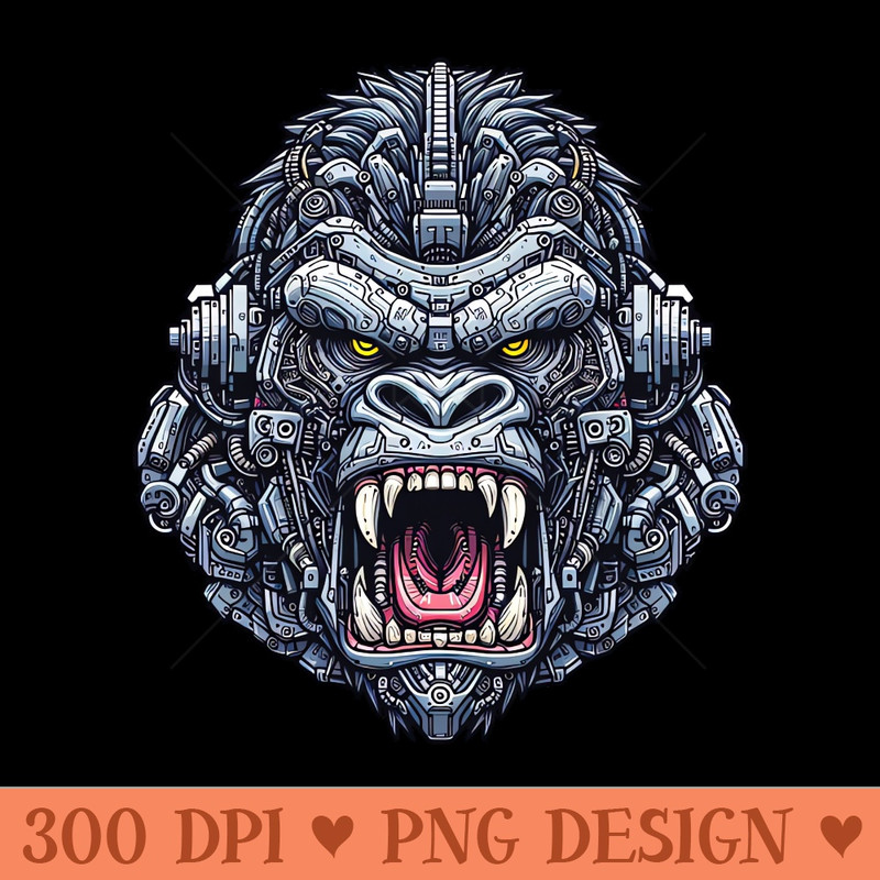 Mecha Apes S02 D69 - PNG Designs - Unique