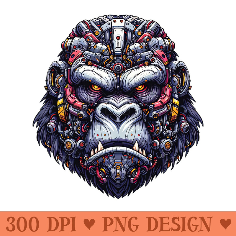 Mecha Apes S04 D27 - PNG Artwork - Customer Support