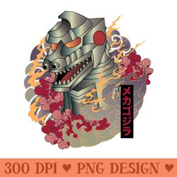 mecha godzilla - png file download