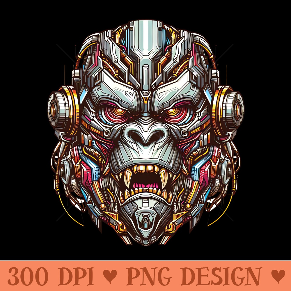 Mecha Apes S04 D77 - Sublimation PNG - High Quality 300 DPI
