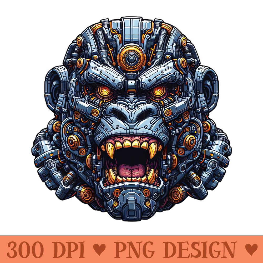 Mecha Apes S01 D84 - Instant PNG Download - Professional Design