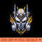 Mecha Skull S01 D55 - Digital PNG Files - High Quality 300 DPI