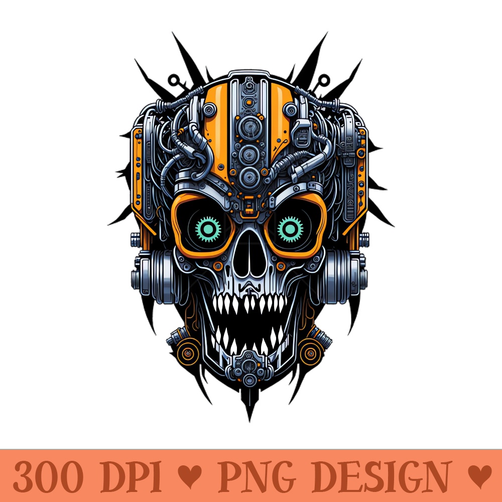 Mecha Skull S01 D41 - PNG File Download - Convenience
