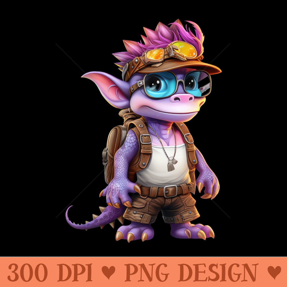 Back To School Dragon - Digital PNG Files - Variety