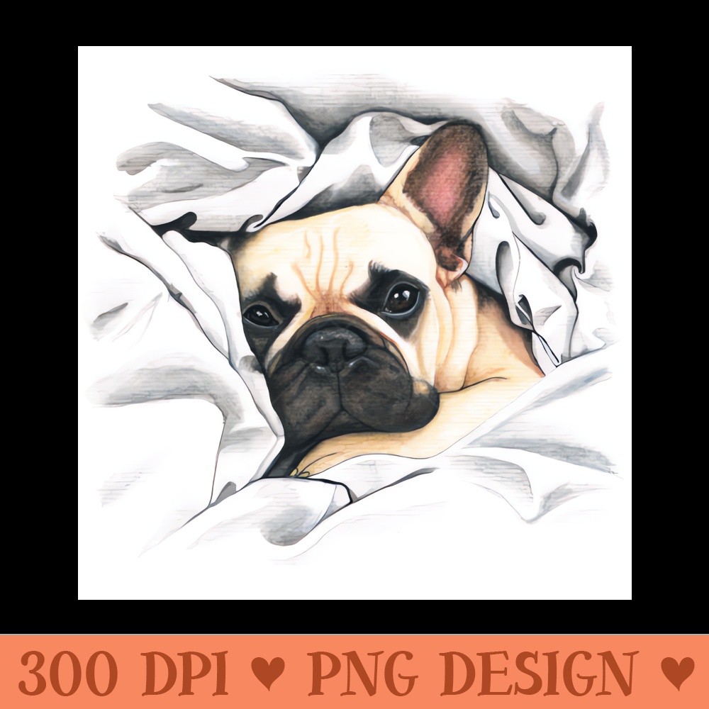 french bulldog MiudaFrenchie - PNG Downloadable Art - Unique