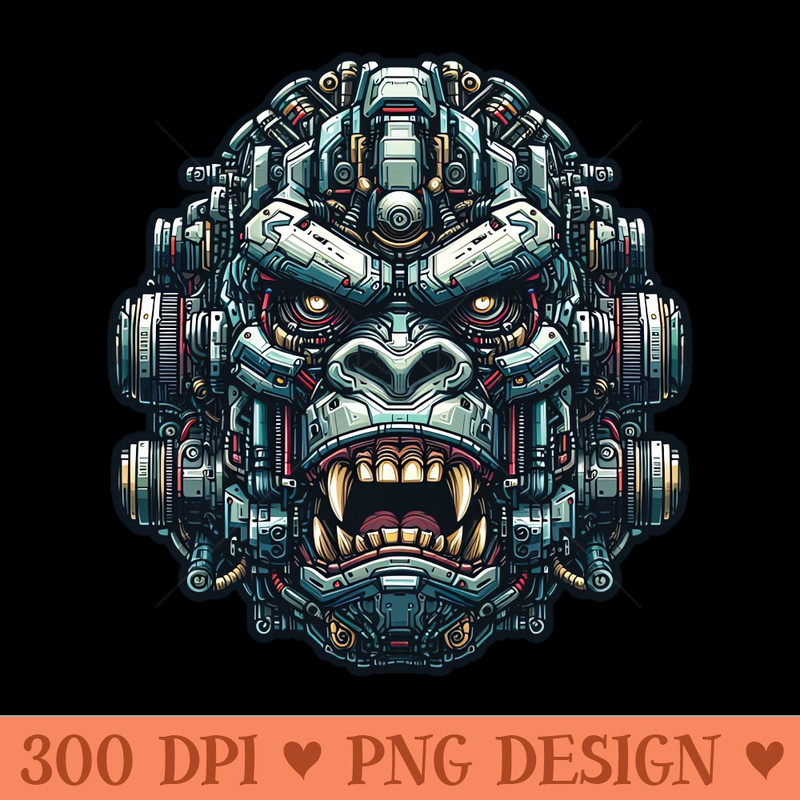 Mecha Apes S04 D68 - PNG Downloadable Art - Variety