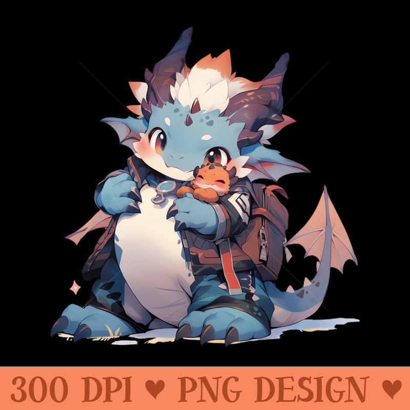 School dragons - PNG Downloadable Art - Customer Support