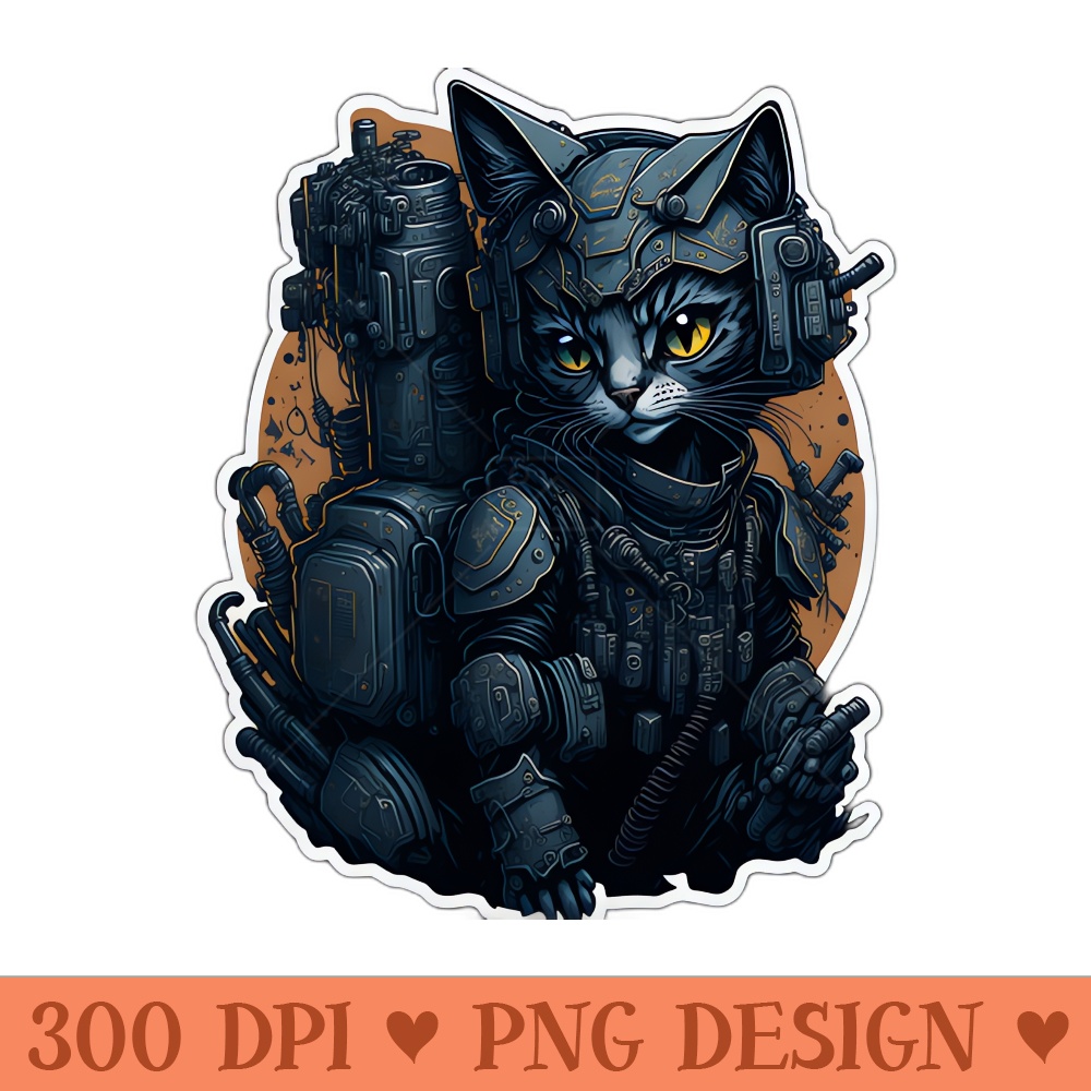 Mecha Cat008 - PNG Illustrations - Good Value