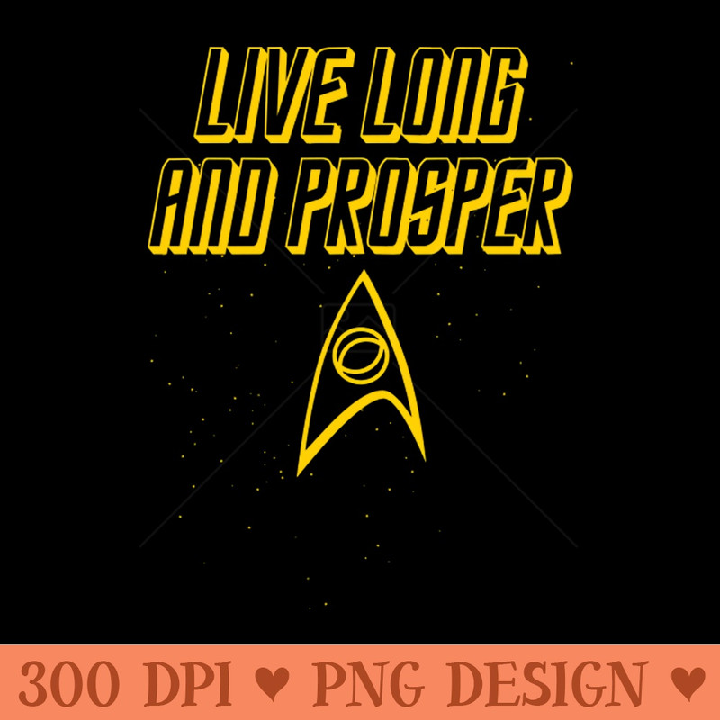STAR TREK Live long and prosper 6.0 - Downloadable PNG - Flexibility