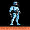 Robocop Pixel Art - PNG Download Pack - Unique