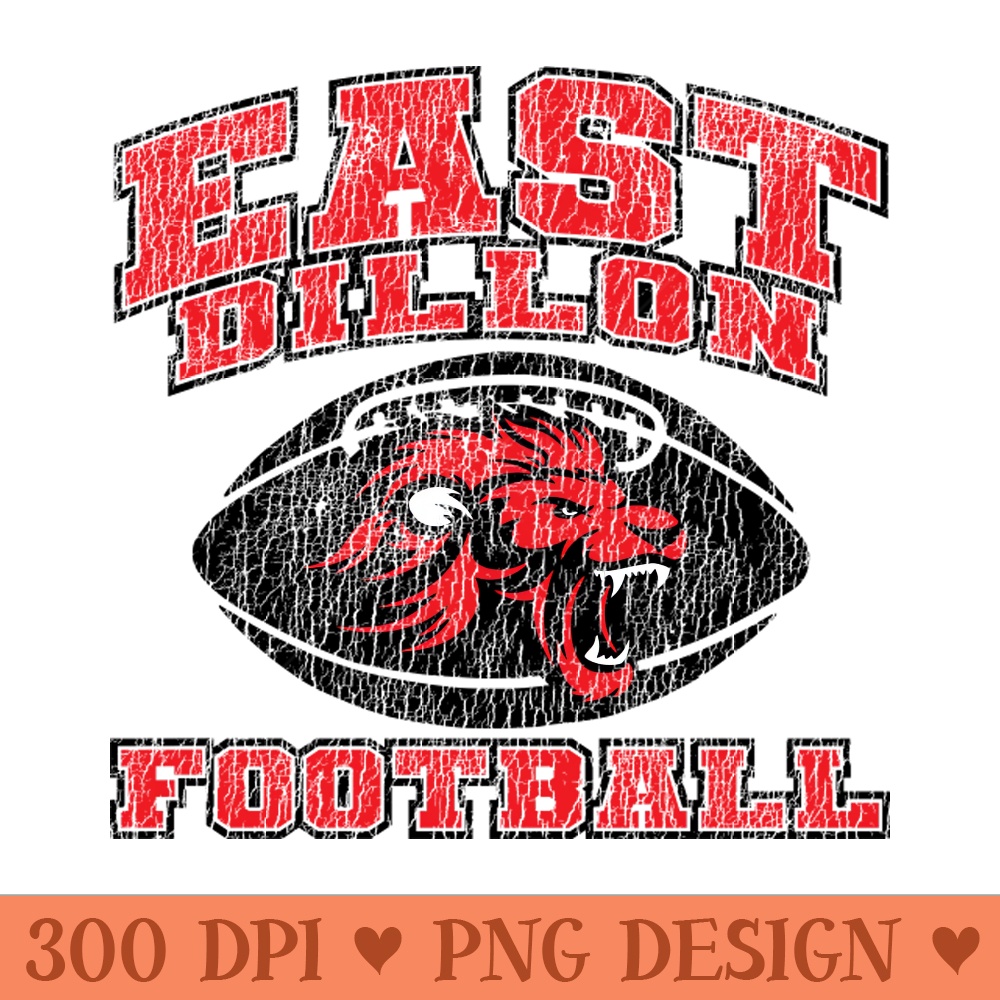 East Dillon Football - Sublimation PNG - High Quality 300 DPI